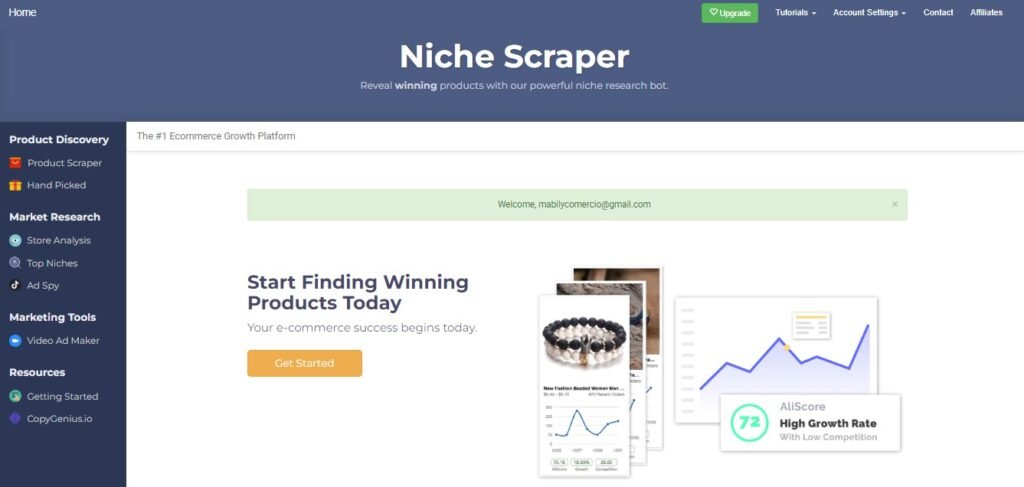 "Nichescraper Spy Dropshipping: Uncover Profitable Niches. #ElevateYourDropshippingGame"